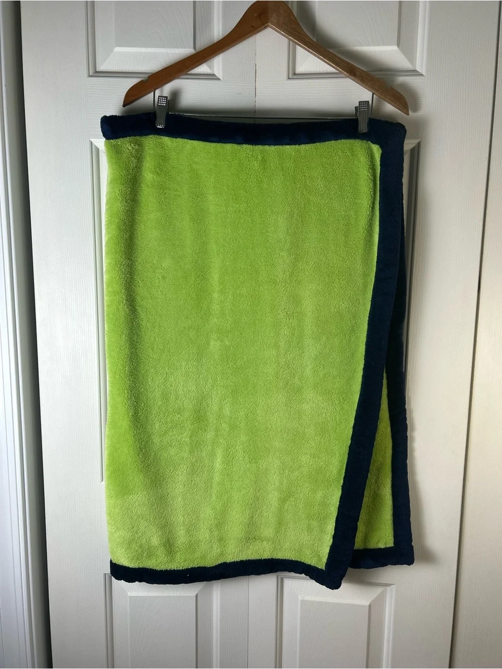 Carter's Green Alligator Baby Blanket Blue Edge Trim Crocodile Gator Plush Lovey